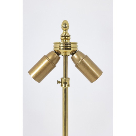 Image 1 of Paar vintage porseleinen en bronzen lampen voor Maison Gagneau, Frankrijk 1880