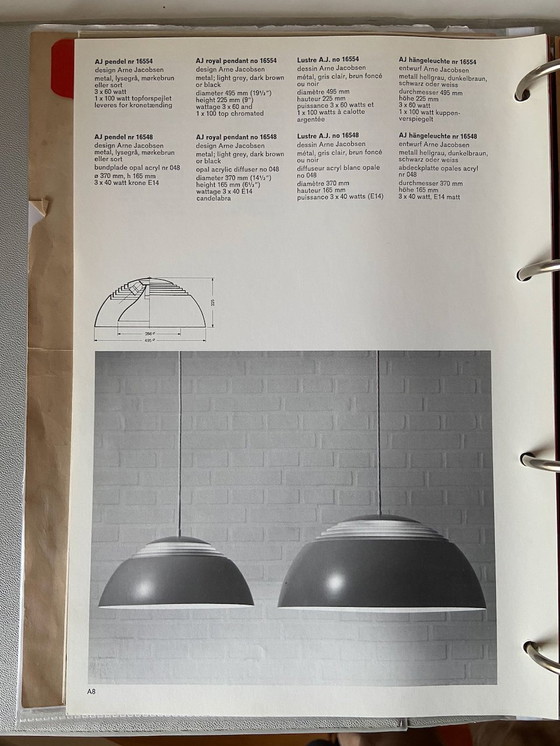 Image 1 of Louis Poulsen AJ Royal Hanger Grijs Arne Jacobsen Lamp