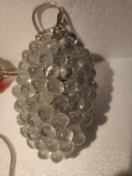 Handgeblazen Murano Druiventros Hanglamp Puntgaaf