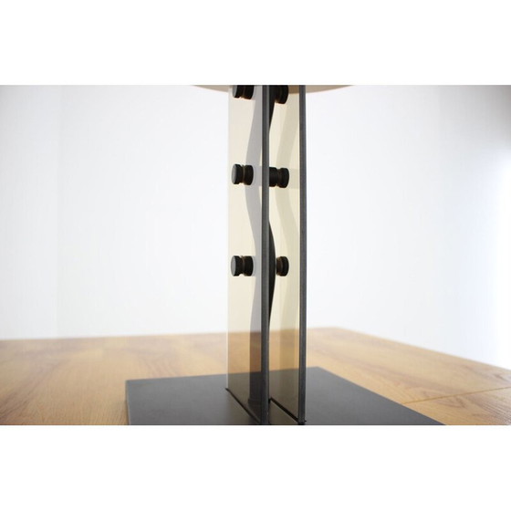 Image 1 of Vintage lamp gemaakt van aluminium glas en metaal door Kamenický Šenov, Tsjecho-Slowakije 1980