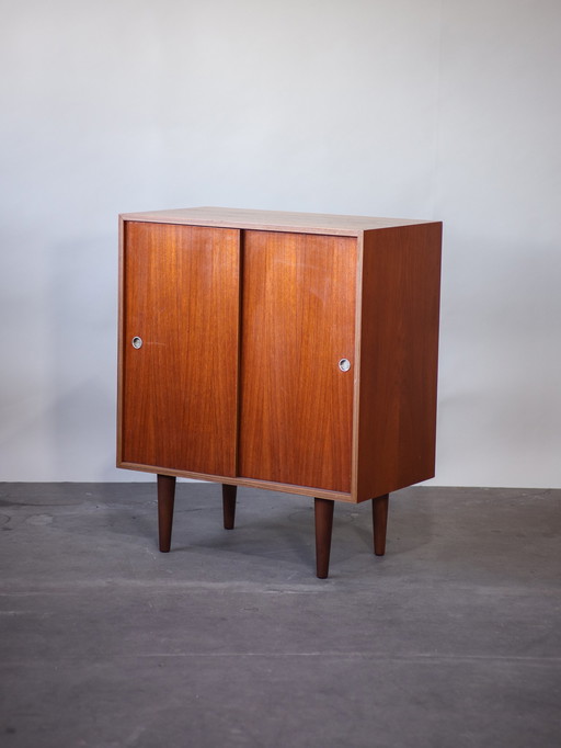 Schuifdeurkast Deens vintage teak