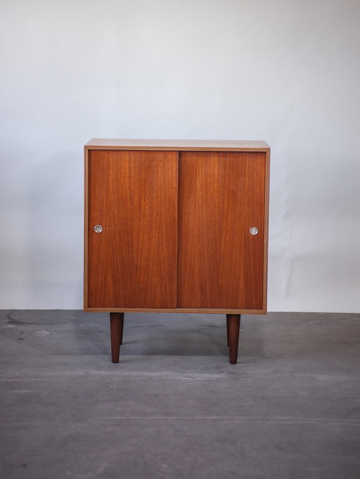 Schuifdeurkast Deens vintage teak