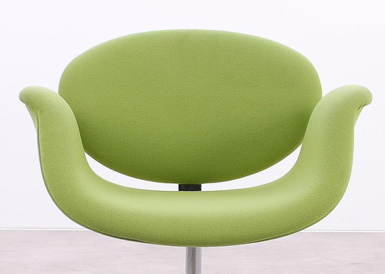 Image 1 of 2X Artifort Little Tulip Fauteuil Groen