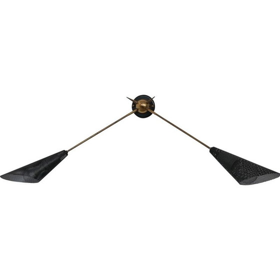 Image 1 of Vintage lampenkap van geperforeerd metaal, Frankrijk 1960