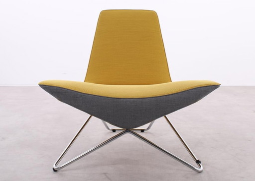 Walter Knoll MYchair fauteuil geel grijs