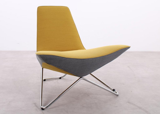 Walter Knoll MYchair fauteuil geel grijs