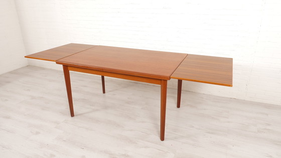 Image 1 of Vintage Eettafel | Uitschuifbaar | Teak | 130 Cm