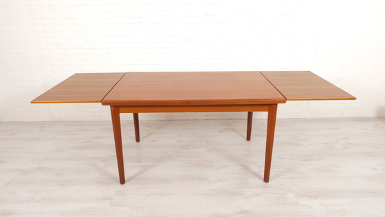 Image 1 of Vintage Eettafel | Uitschuifbaar | Teak | 130 Cm