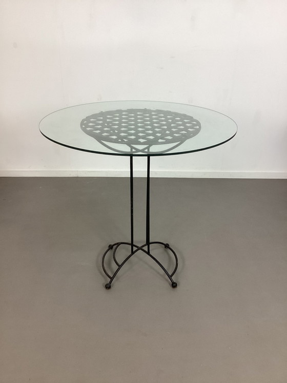 Image 1 of Vintage Rieten Rotan Stoelen Met Tafel