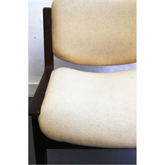 Image 1 of Paar scandinavische vintage fauteuils van hout en wol