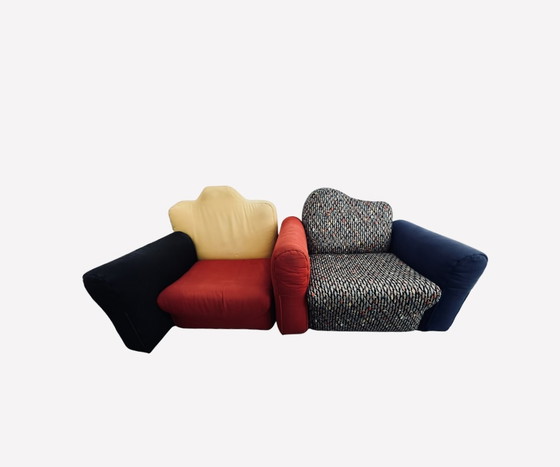 Image 1 of Modulaire Italiaanse Cannaregio sofa van Gaetano Pesce voor Cassina, 1987, set van 2