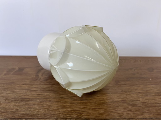Vintage Crème Art Deco Plafondlamp Jaren Dertig Tulp