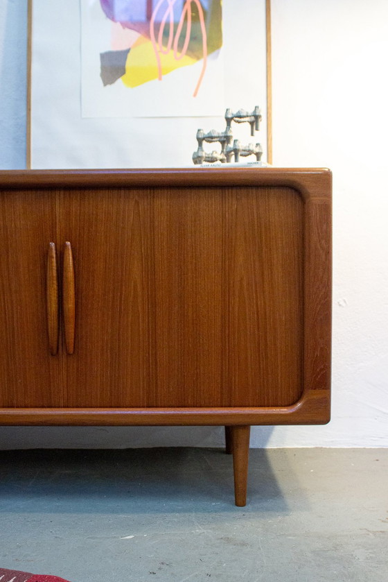 Image 1 of Vintage Dyrlund teakhouten ladekast dressoir