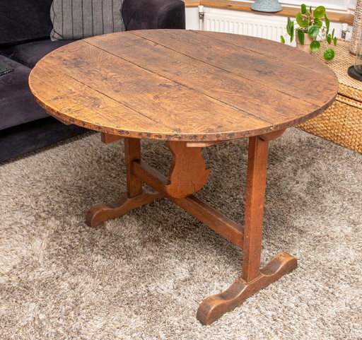 vintage frans eikenhouten tafel