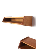 Zwevende nacht-/halkasten model 24 van Aksel Kjersgaard voor Odder Møbelfabrik, Denemarken jaren 60