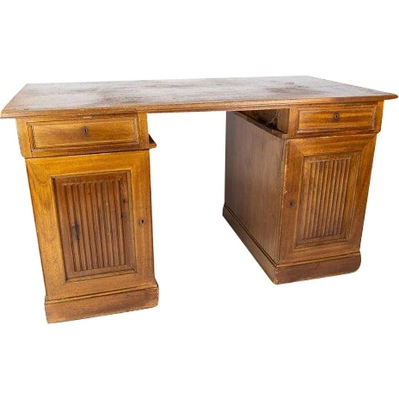 Image 1 of Vintage licht mahoniehouten bureau, 1920