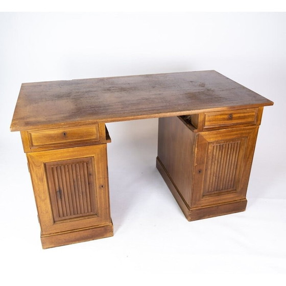 Image 1 of Vintage licht mahoniehouten bureau, 1920