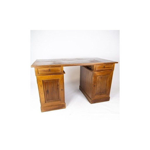 Vintage licht mahoniehouten bureau, 1920