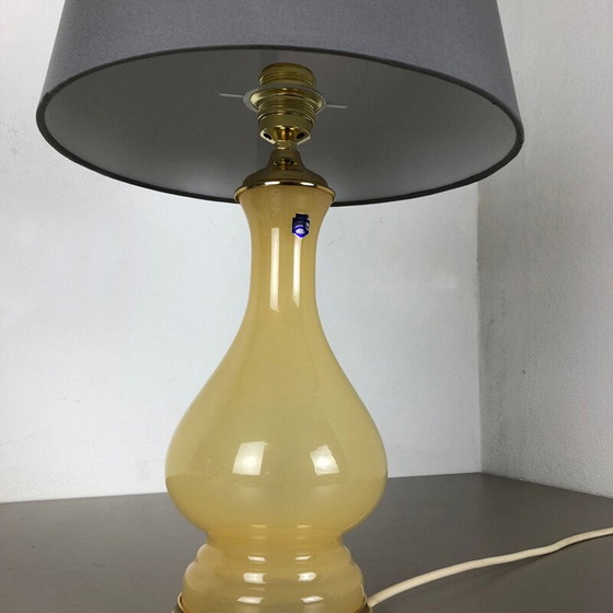 Image 1 of Antieke opaal murano glazen bureaulamp van Cenedese Vetri, Italië 1960