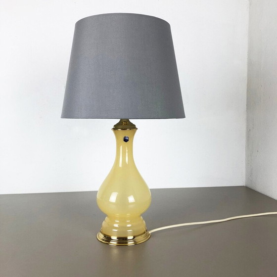 Image 1 of Antieke opaal murano glazen bureaulamp van Cenedese Vetri, Italië 1960