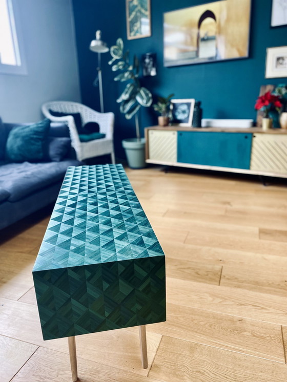 Image 1 of Eiken Marqueterie Salontafel