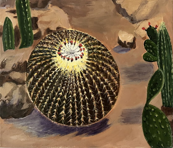 Image 1 of Klein Schilderijtje Cactus 1