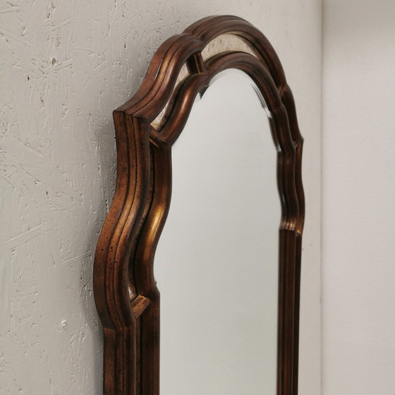 Image 1 of Grote Barok Rococo, Vintage Deknudt Schouwspiegel Spiegel 