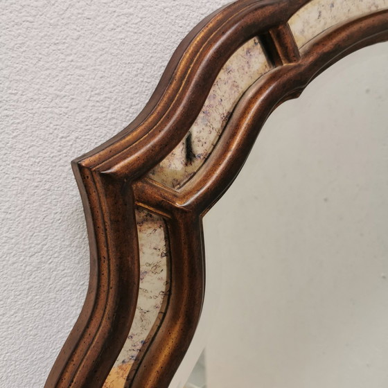 Image 1 of Grote Barok Rococo, Vintage Deknudt Schouwspiegel Spiegel 