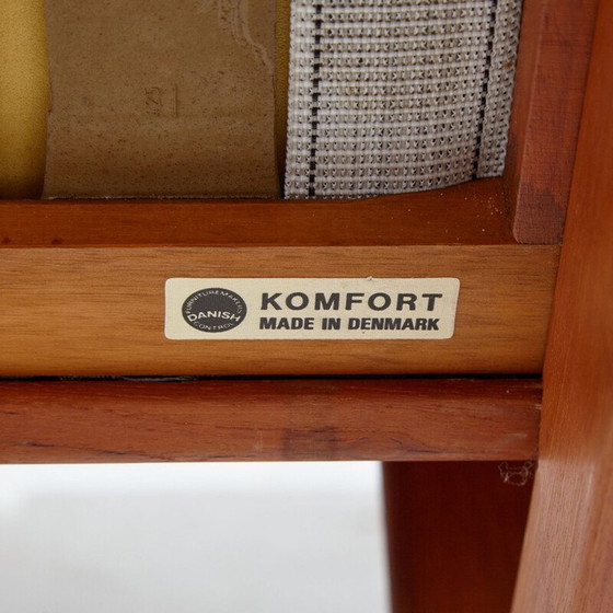 Image 1 of Deense vintage leren bank van Arne Wahl Iversen voor Komfort, 1950