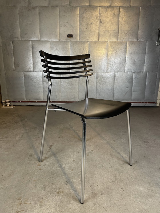 Image 1 of 4X Radius Chair By Thore Lassen & Soren Nielsen (Zwart)