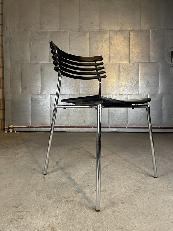 Image 1 of 4X Radius Chair By Thore Lassen & Soren Nielsen (Zwart)