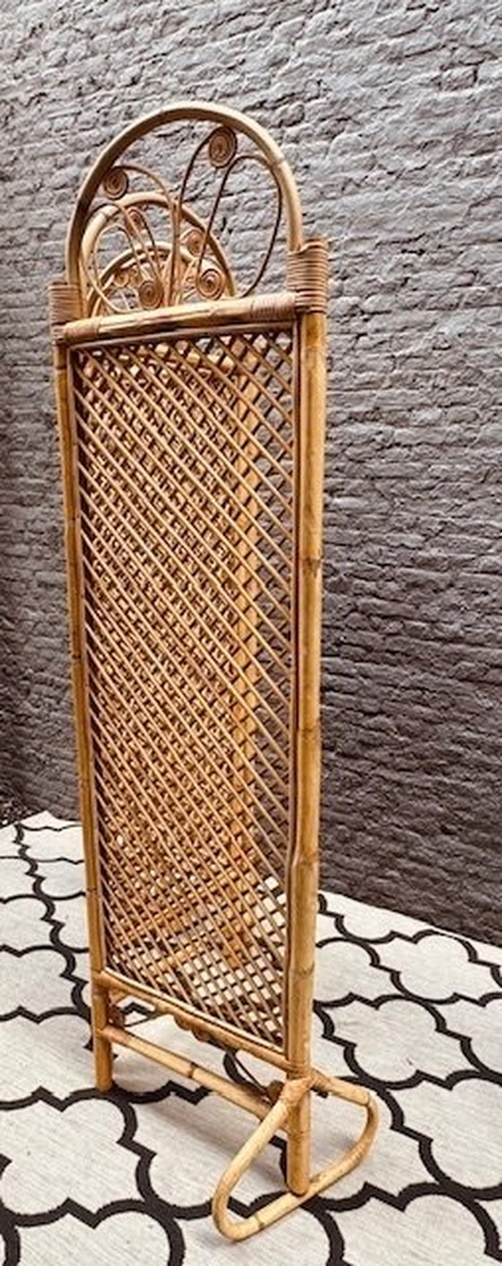 Image 1 of Vintage Rotan / Bamboe Kamerscherm Roomdivider