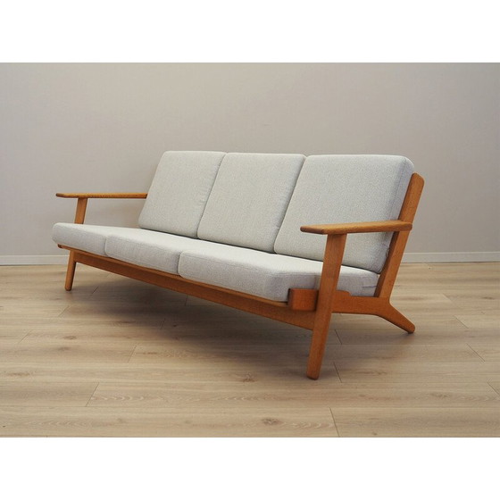 Image 1 of Vintage eiken bank van Hans J. Wegner voor Getama, jaren 1960