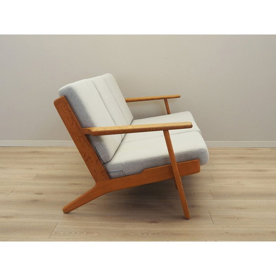 Image 1 of Vintage eiken bank van Hans J. Wegner voor Getama, jaren 1960
