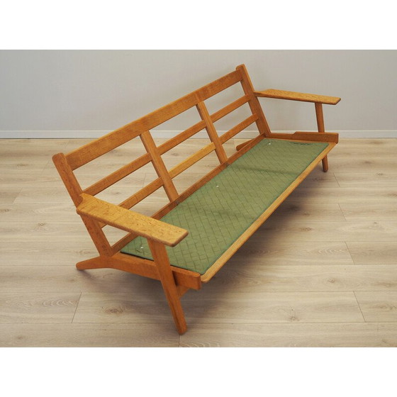 Image 1 of Vintage eiken bank van Hans J. Wegner voor Getama, jaren 1960