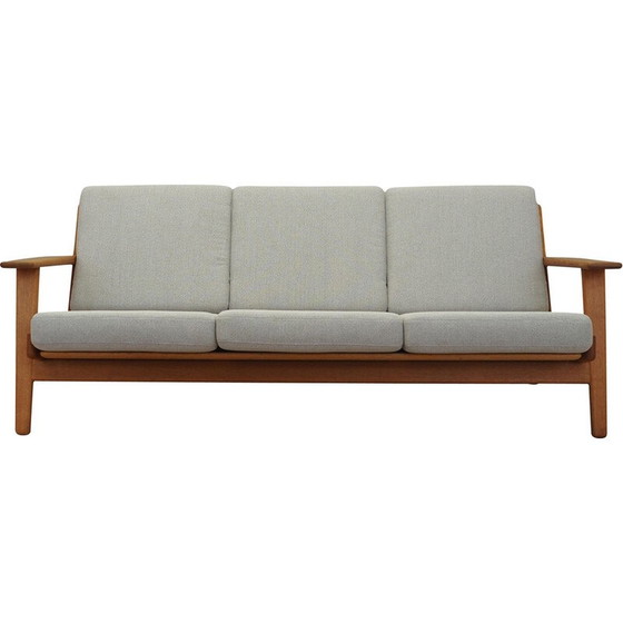 Image 1 of Vintage eiken bank van Hans J. Wegner voor Getama, jaren 1960