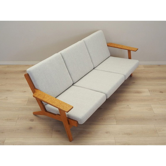Image 1 of Vintage eiken bank van Hans J. Wegner voor Getama, jaren 1960