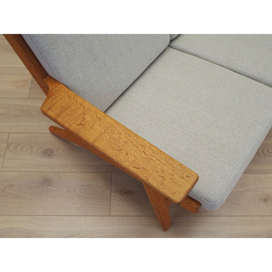 Image 1 of Vintage eiken bank van Hans J. Wegner voor Getama, jaren 1960