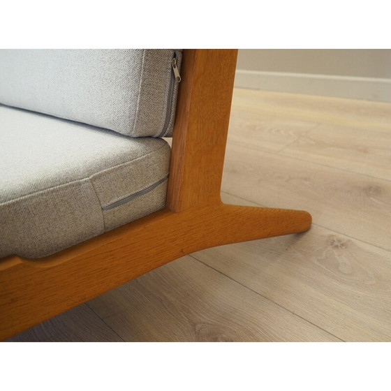 Image 1 of Vintage eiken bank van Hans J. Wegner voor Getama, jaren 1960