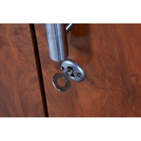 Image 1 of Vintage Bauhaus walnoten kabinet van Robert Slezak, Tsjechië 1930-1939