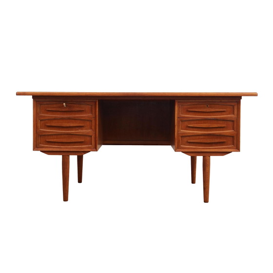 Image 1 of Eikenhouten bureau, Deens ontwerp, 1960S, Productie: Denemarken