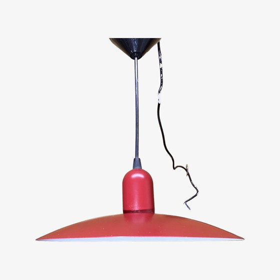 Image 1 of Metalen hanglamp met rood Hollands design