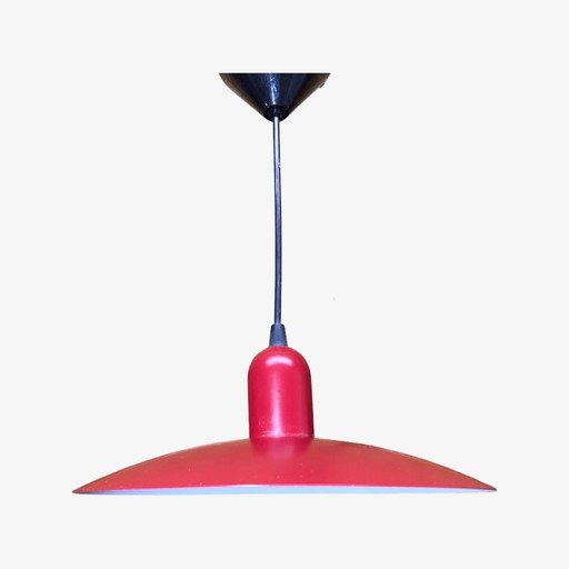 Metalen hanglamp met rood Hollands design