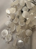 Set van 2 Capiz Italiaanse wandlampen Chrome kristal 