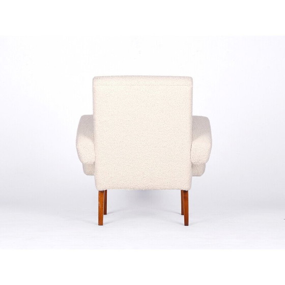 Image 1 of Vintage fauteuil in hout en wol voor Jitona, 1960