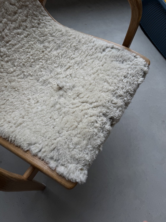 Image 1 of Zweedse Lamino fauteuil Vintage wol