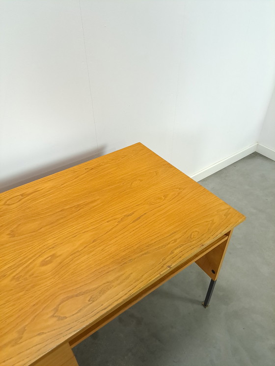 Image 1 of Fineer Hellerau Design Vrijstaand Bureau Met Lades