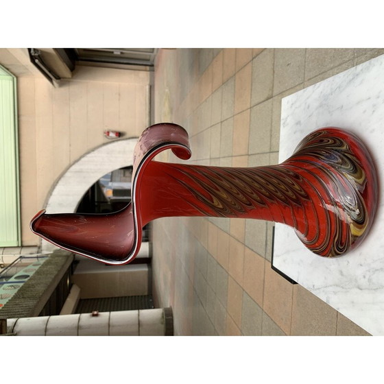 Image 1 of Vintage Murano glazen "aronskelk" vaas, jaren 1950