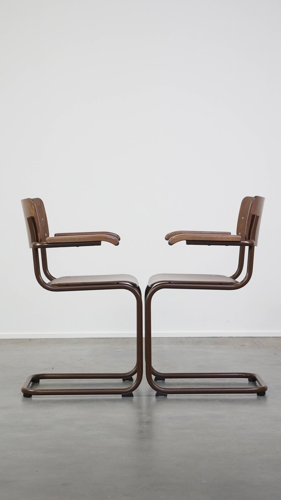 Image 1 of 4 X Thonet Eetkamer/Bijzet/Vergaderstoelen Model S43