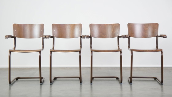 Image 1 of 4 X Thonet Eetkamer/Bijzet/Vergaderstoelen Model S43